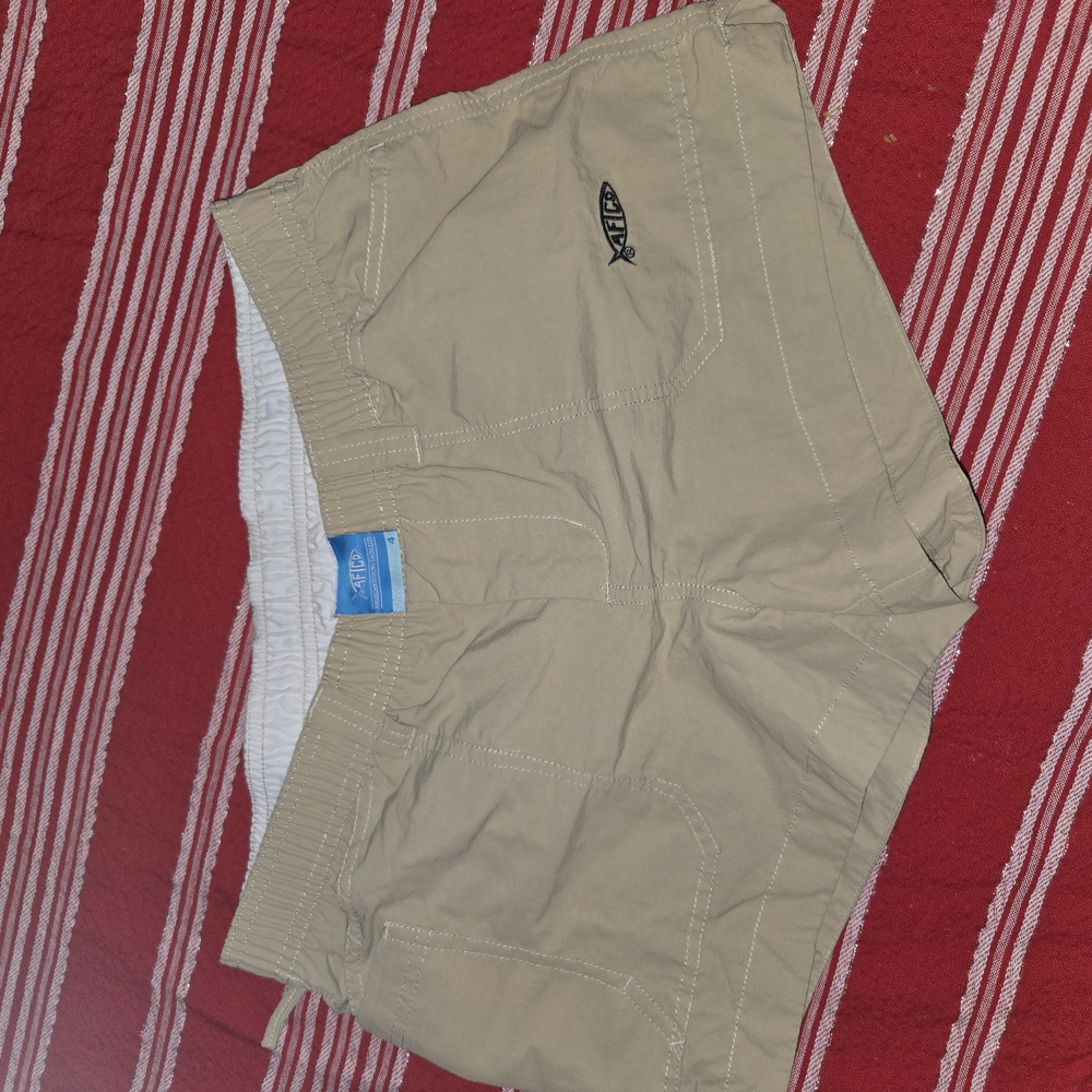Aftco Womens Tan Shorts